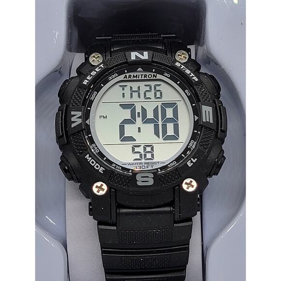 Armitron Sport Unisex Digital Resin Strap Watch#4